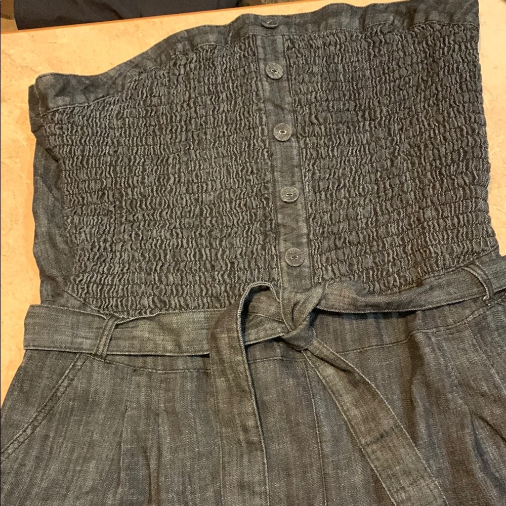 Ashley Stewart Womens Denim Jumpsuit size 20